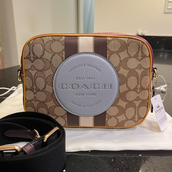 Coach Dempsey Camera Bag in Signature Jacquard with Patch - Picture 2 of 14